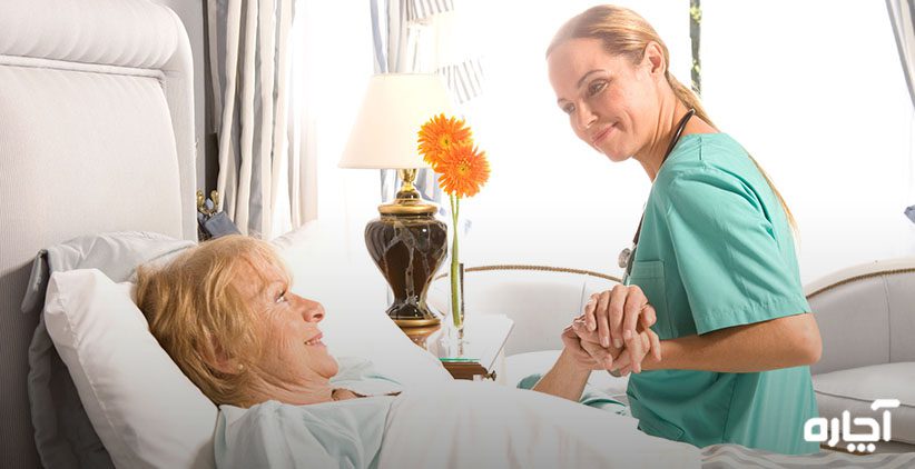 گرفتن پرستار بیمار از آچاره